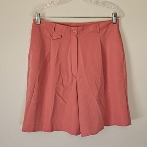 Bette & Court High Waisted Shorts Coral Peach Size 14